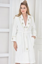 Ecocotton Organik Pamuk Bayan Bornoz Seti - Aslışah - 2