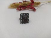 Hdmarketim Kadın Yüzük Otantik Eskitme Tasarım Taşlı  Füme Renk Yüzük thumbnail 1