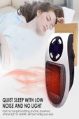 Kumandalı Fanlı Priz Tipi Isıtıcı – 500W, Taşınabilir, Zamanlayıcı ve Otomatik Kapanma Özellikli - 5