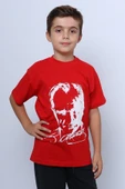 ÇOCUK ATATÜRK AYYILDIZ BASKILI TSHİRT KISA KOLLU A62 - 10