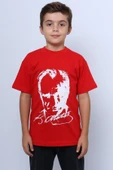 ÇOCUK ATATÜRK AYYILDIZ BASKILI TSHİRT KISA KOLLU A62 - 11