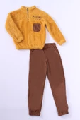 ERKEK ÇOCUK PELUŞ ALT-ÜST TAKIM FERMUARLI NAKIŞLI D49 thumbnail 9