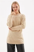 FASHION FRIENDS KADIN İNCİLİ TUNİK 24K0348K1 - 2