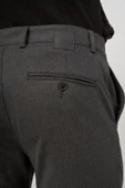 Koyu Antrasit Esnek Yandan Cepli Casual Slim Fit Chino Pantolon 1003245105 thumbnail 7