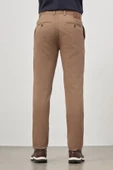 Koyu Bej Pamuklu Yandan Cepli Casual Slim Fit Chino Pantolon 1003245150 thumbnail 7