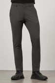 Koyu Antrasit Esnek Yandan Cepli Casual Slim Fit Chino Pantolon 1003245105 thumbnail 5