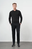 Siyah Pamuklu Yandan Cepli Casual Slim Fit Chino Pantolon 1003245150 thumbnail 2