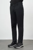 Siyah Pamuklu Yandan Cepli Casual Slim Fit Chino Pantolon 1003245150 thumbnail 3