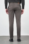 Koyu Haki Pamuklu Yandan Cepli Casual Slim Fit Chino Pantolon 1003245163 thumbnail 5