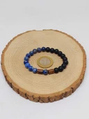 Lapis & Oniks Taşı 8mm Unisex Tasarım Bileklik Hawaii Model (9420) thumbnail 5