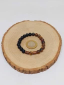 Kaplangözü Mat & Oniks Taşı 8mm Unisex Tasarım Bileklik Hawaii Model (17066) thumbnail 5