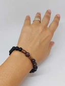 Jasper & Oniks Taşı 8mm Unisex Tasarım Bileklik Hawaii Model (4441) thumbnail 4