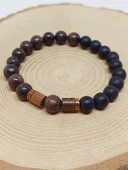 Jasper & Oniks Taşı 8mm Unisex Tasarım Bileklik Hawaii Model (4441) thumbnail 6