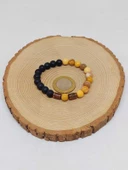 Jasper & Oniks Taşı 8mm Unisex Tasarım Bileklik Hawaii Model (9805) thumbnail 5