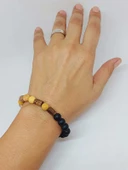 Jasper & Oniks Taşı 8mm Unisex Tasarım Bileklik Hawaii Model (9805) thumbnail 4