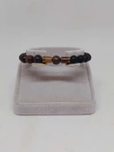 Jasper & Oniks Taşı 8mm Unisex Tasarım Bileklik Hawaii Model (8176) thumbnail 2