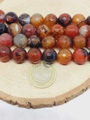 Akik Taşı Faset Kesim Dizi 14mm (54384) thumbnail 2