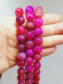 Akik Taşı Faset Kesim Dizi 14mm (54386) thumbnail 1