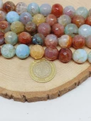 Akik Taşı Faset Kesim Dizi 14mm (54380) thumbnail 2