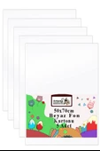 Fon Kartonu 50x70 cm 120 gr 5 Adet 50*70 cm Renkli Fon Kartonu Kağıdı 120 Gr Okul Sınıf Etkinlik Kreş Okul Öncesi - 3