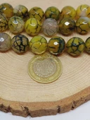 Akik Taşı Faset Kesim Dizi 14mm (54370) thumbnail 2