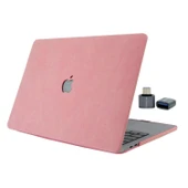 MacBook Air 13 M1 Laptop Kılıf Kumaş Dokulu Sert Koruyucu Kapak A2337 A2179 A1932 İnce Hafif Darbe Çizilme Önleyici thumbnail 1