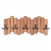 Ahşap Duvar Ve Kapı Askısı Elbise Askılık Piyano Modeli 5 Askılı - 1