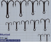 Mustad Olta İğnesi 3565AD 50li  Standart NO:7-0 thumbnail 2