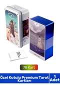 Özel Üretim Kutulu Beyaz Numen Tarot PDF Kılavuzlu Kitap Divination Kader 78 Adet Tarot Kartı - 1