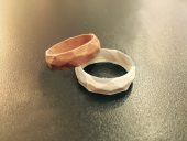 Plastik Yüzük (24x24x7mm) 3D Baskı - 1