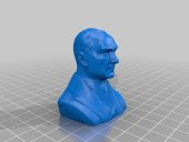 Atatürk Büstü (42x33x52mm) 3D Baskı - 1