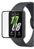 Samsung Galaxy Fit 3 Uyumlu 5D Tam Kaplayan Siyah Çerçeveli Nano Jelatin Ekran Koruyucu thumbnail 3