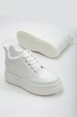 Nesvina Kadın Gizli Topuk Beyaz Sneaker - 2