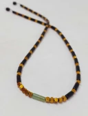 Aventurin Taşı & Oniks Taşı Tasarım Unisex Kolye (54418) - 7