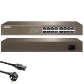 SWITCH HUB 16 PORT 10/100 MBPS EVEREST ESW-116P - 1