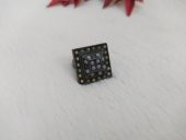 Hdmarketim Kadın Yüzük Otantik Eskitme Tasarım Taşlı Füme Renk Yüzük thumbnail 1