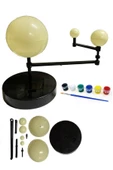 Hayal Sepeti Güneş Dünya Ay Modeli Boya Fırça Eğitici Maket Deney Seti Plastik Güneş Sistemi - 2