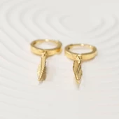 14 Ayar Altın Sallantılı Küpe Sarı Ziynet Gold ZG2173 - 3