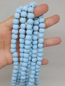 Mavi Pigmentli Seramik Boncuk Dizi 8-9mm/30cm (54248) thumbnail 2