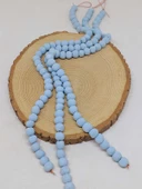 Mavi Pigmentli Seramik Boncuk Dizi 8-9mm/30cm (54248) thumbnail 1