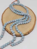 Mavi Pigmentli Seramik Boncuk Dizi 8-9mm/30cm (54250) thumbnail 1