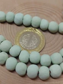 Yeşil Pigmentli Seramik Boncuk Dizi 8-9mm/30cm (54252) thumbnail 3