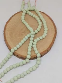 Yeşil Pigmentli Seramik Boncuk Dizi 8-9mm/30cm (54252) thumbnail 1