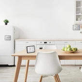 HyMark Mıknatıslı LCD Dijital Ekran 9x7 cm Pilli Mini Saat Alarm Saat Nem Göstergesi Sıcaklık Ölçer thumbnail 8