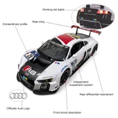 1:14 Uzaktan Kumandalı Araba Audi R8 Lms 2.4 Ghz Işıklı Beyaz - 6