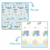 MooieBaby’s Fun Road Katlanabilir Oyun Matı Oyun Halısı 180 X 200 X 1,5 cm - 2