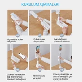 HyMark Canlı Yayın Braketi Çok Fonksiyonlu Led Işıklı 360 Derece Kumandalı Selfie Telefon Standı - 5