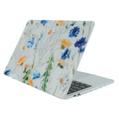 MacBook Air 13 İnç Kılıf Çiçek Desenli Mat TPU Sert İnce Hafif Koruma Kapak thumbnail 1