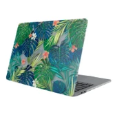 MacBook Air 13 İnç Kılıf Çiçek Desenli Mat TPU Sert İnce Hafif Koruma Kapak thumbnail 4