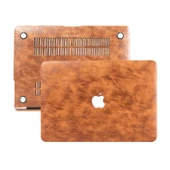 Macbook Air Kılıf 13 inç Deri Leat01 (Eski USB'li Model 2010-2017) A1369 A1466 ile Uyumlu - 1